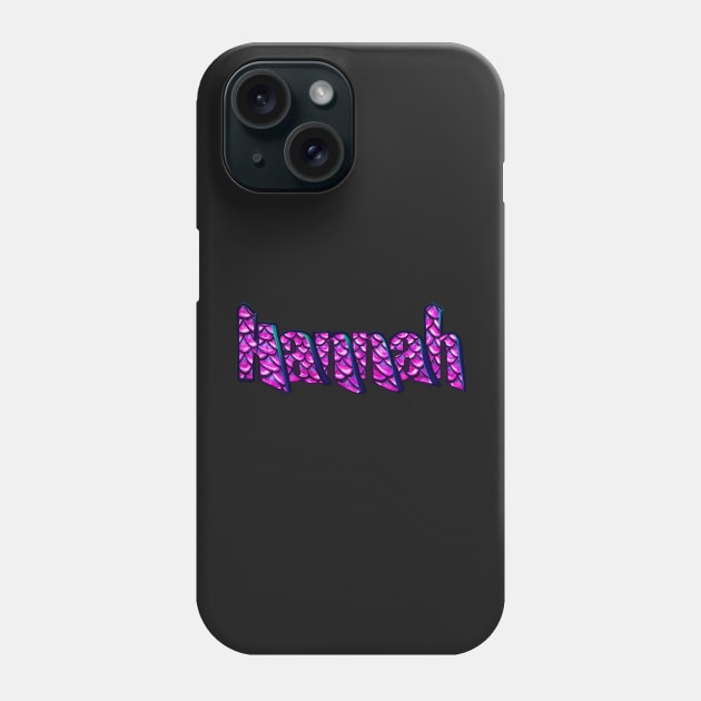 Top 10 best personalised gifts 2022  - Hannah - name in graffiti style mermaid scale pattern - custom name Phone Case by Artonmytee