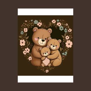 Happy Bears Hugging T-Shirt