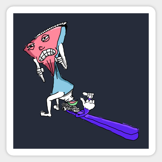 The Toothbrush - Funnytee - Sticker