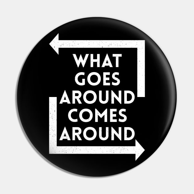What Goes Around Comes Around - White Pin by LeanneSimpson