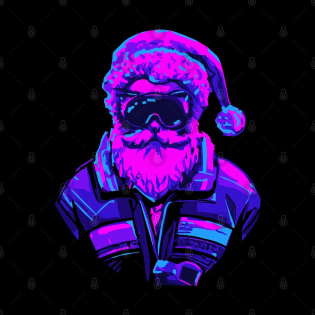 Cyberpunk Santa Claus by Joselo Rocha Art