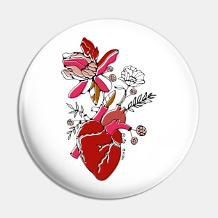 Heart blossom Pin