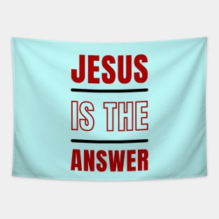 Jesus is the Answer | Christian Typography Tapestry