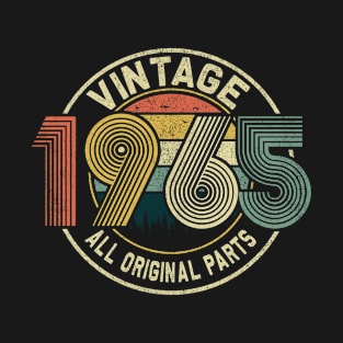 Retro Vintage 1965 59th Birthday Gift Men Women 59 Years Old T-Shirt