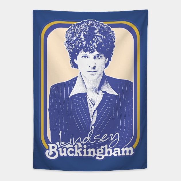 Lindsey Buckingham /\/\/\/ Retro Style Fan Design Tapestry by DankFutura