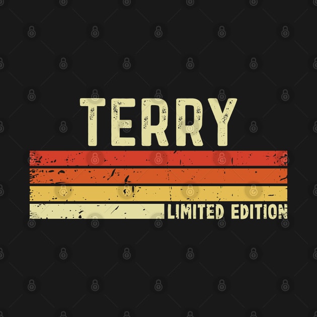 Terry First Name Vintage Retro Gift For Terry by CoolDesignsDz