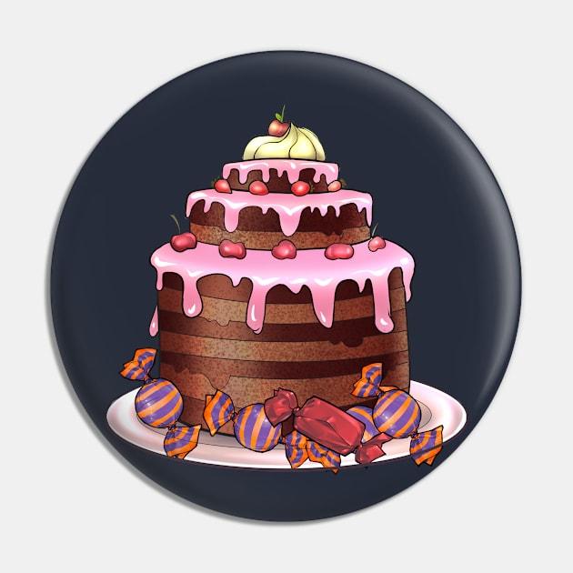 Yummy Cake Pin by Bootyfreeze