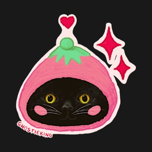 Strawbies, The Cat | Sticker Version T-Shirt