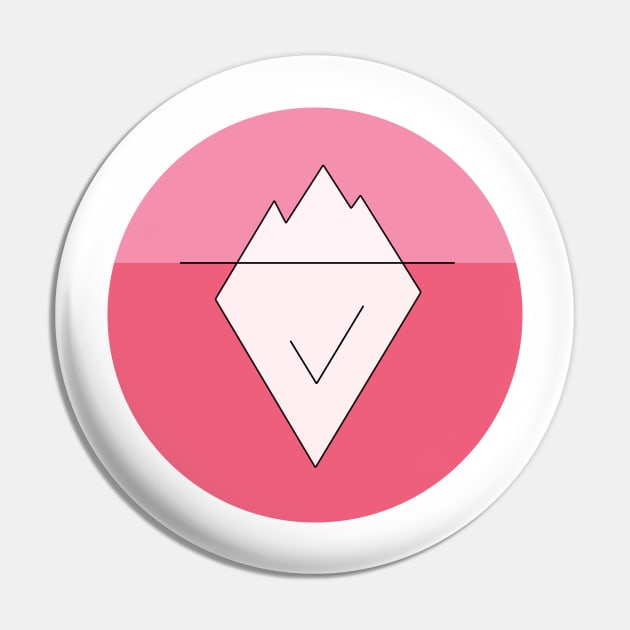 Iceberg Pink Pin by Youre Wrong About