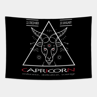 Capricorn Zodiac sign- astronomical sign - Horoscope Tapestry