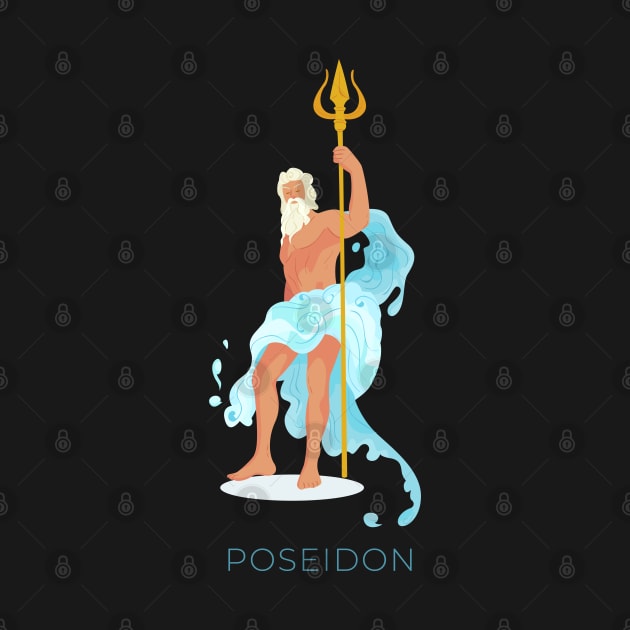 Poseidon Greek Mythology by MimicGaming