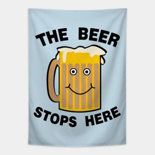 Beer Stops Here Tapestry