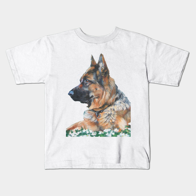German Shepherd Fine Art Paintinglove Ger German Shepherd Kids T Shirt Teepublic
