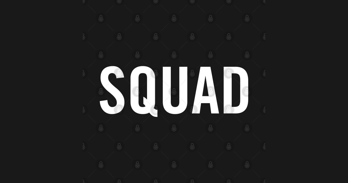 Squad (White) - Squad - Sticker | TeePublic AU