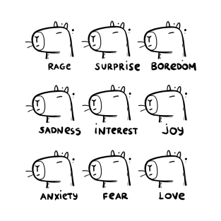 Capybara emotions T-Shirt