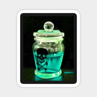 Poison in a potion bottle deadly Magnet