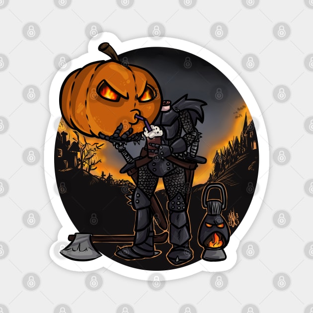 Headless Horseman coffee break Magnet by miss_mex