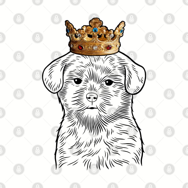 Shih Poo Dog King Queen Wearing Crown by millersye