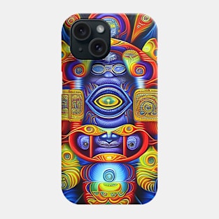 Dosed in the Machine (32) - Trippy Psychedelic Art Phone Case