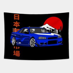 Nissan Skyline GT-R R34 JDM Legend Tapestry