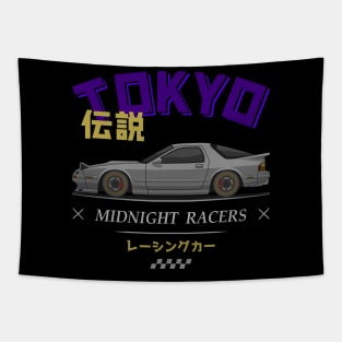 Midnight Racer Silver FC3S RX7 JDM Tapestry