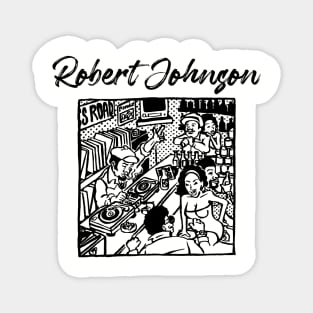 johnson vinyl store Magnet