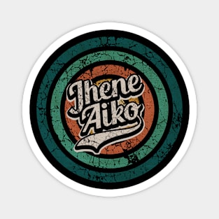 Jhene Aiko // Retro Circle Crack Vintage Magnet