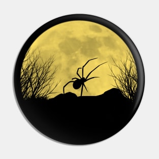 Spider under the moon Pin