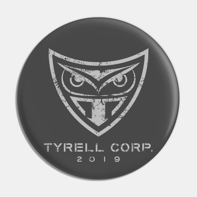 Blade Runner Tyrell Logo (light) Pin by GraphicGibbon