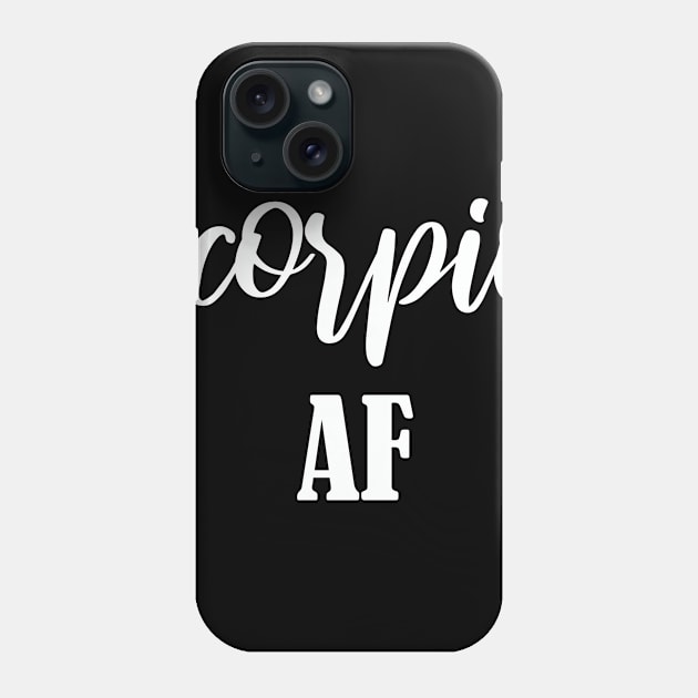 Scorpio AF Phone Case by jverdi28