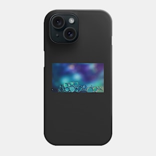 Colorful blurry background, ornament made of soft clear bubbles Phone Case