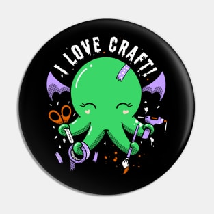 I Love Craft Pin