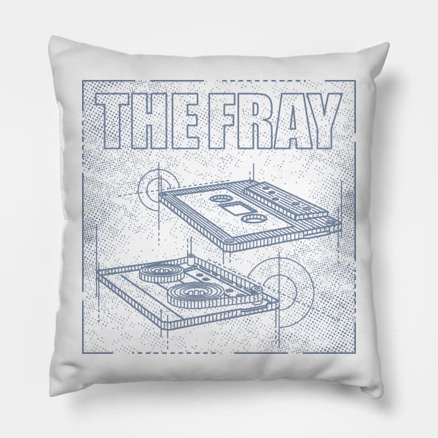 The Fray - Technical Drawing Pillow by Vector Empire