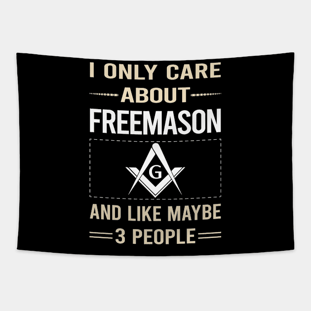 Funny 3 People Freemason Freemasonry Masonry Masonic Mason Stonemason Illuminati Tapestry by relativeshrimp