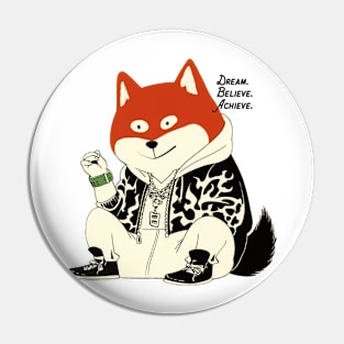 Urban Chic Shiba: Style Unleashed IV Pin