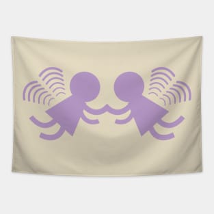 Lavender angel graphic art Tapestry