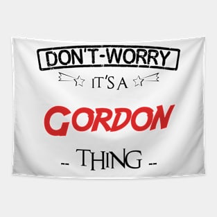 Don't Worry, It's A Gordon Thing, Name , Birthday, given name Tapestry