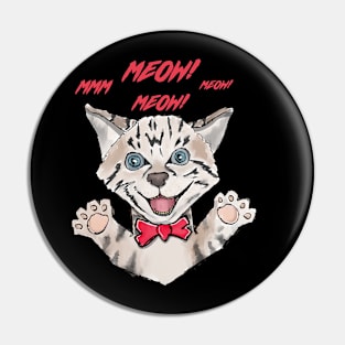 Kitty Cat Meows Pin