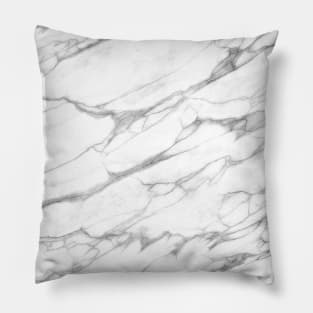 Simple Gray and White Marble Stone Pattern Pillow