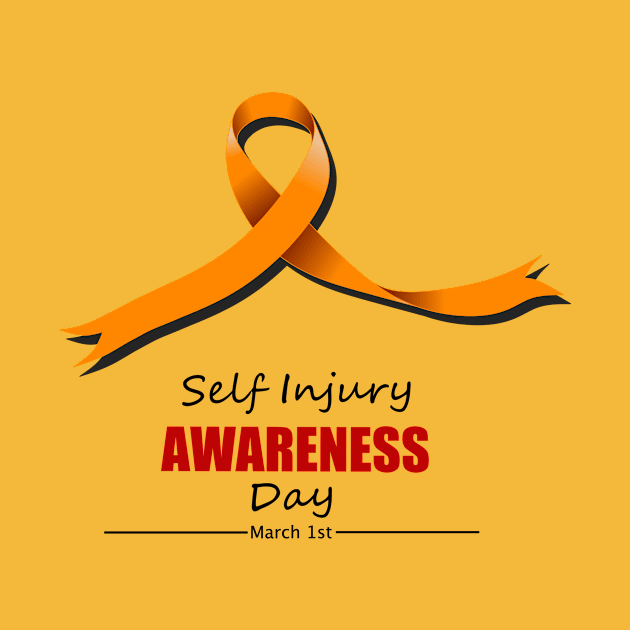 Self injury awareness day vector illustration by opiro