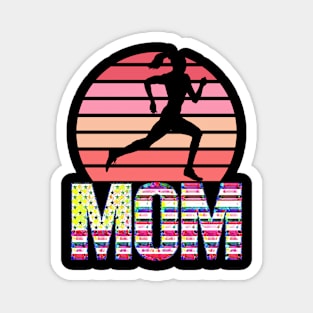 MOM (woman runner) Mothers Day Magnet