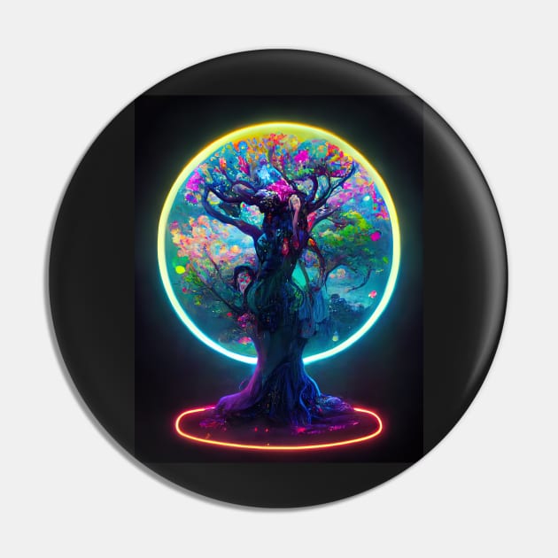 Interdimensional Wishing Tree of Life and Dreams Pin by AlexandrAIart