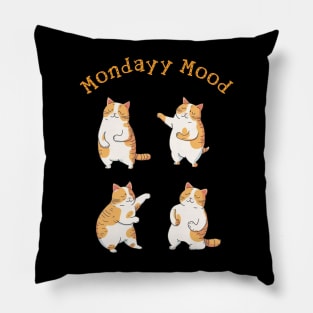 Cat in monday mood Pillow