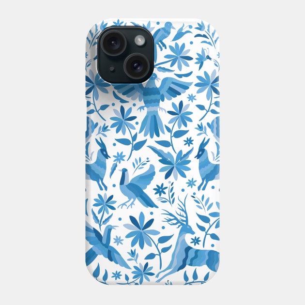 Mexican Otomí Design in Light Blue Phone Case by Akbaly