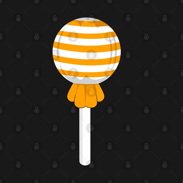 Orange stripe lollipop by MickeyEdwards