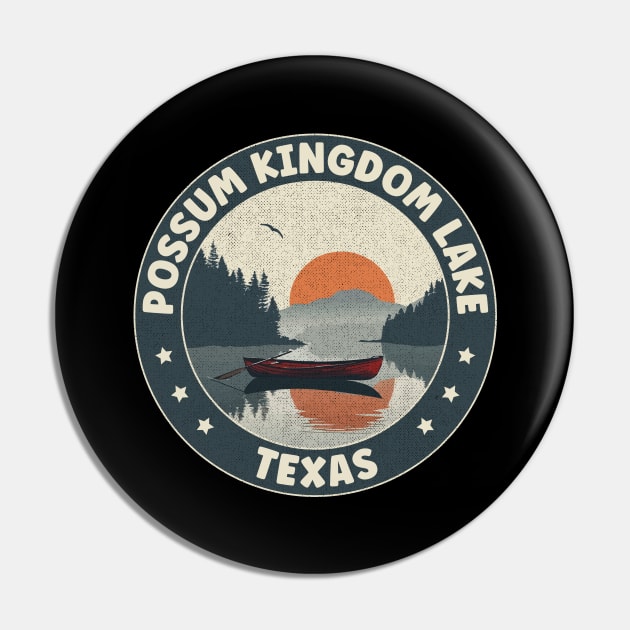 Possum Kingdom Lake Texas Sunset Pin by turtlestart