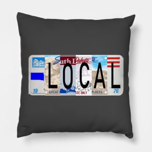 South Dakota Local, License Plate Pillow