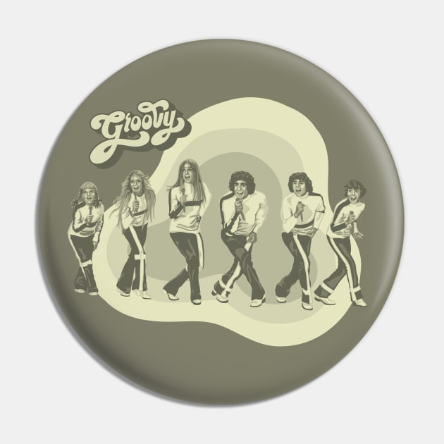 Groovy Brady Singers Pin by Slightly Unhinged