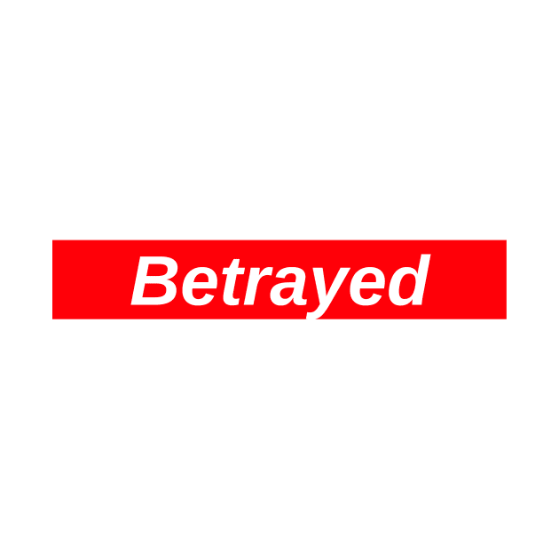 Betrayed // Red Box Logo by FlexxxApparel