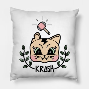 krush kitty Pillow